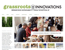 Tablet Screenshot of grassrootsinnovations.org